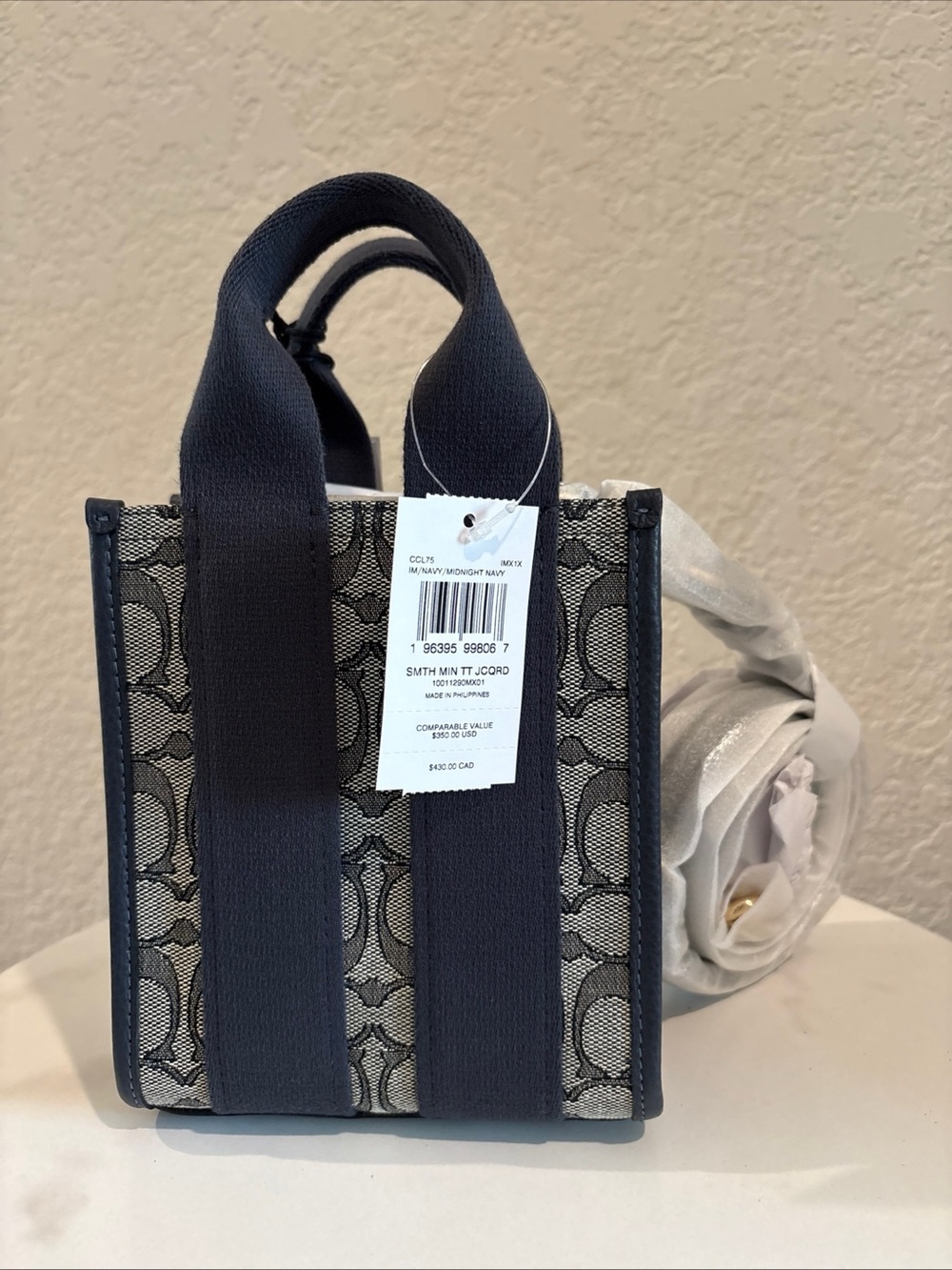 COACH Monogram Mini Tote Bag NWT